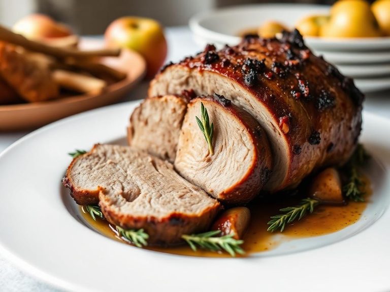 Pork Roast with Apple and Sage
