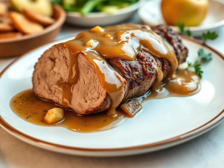 Pork Roast with Apple Gravy