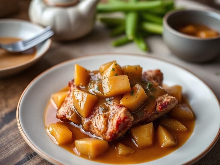 Pork with Applesauce