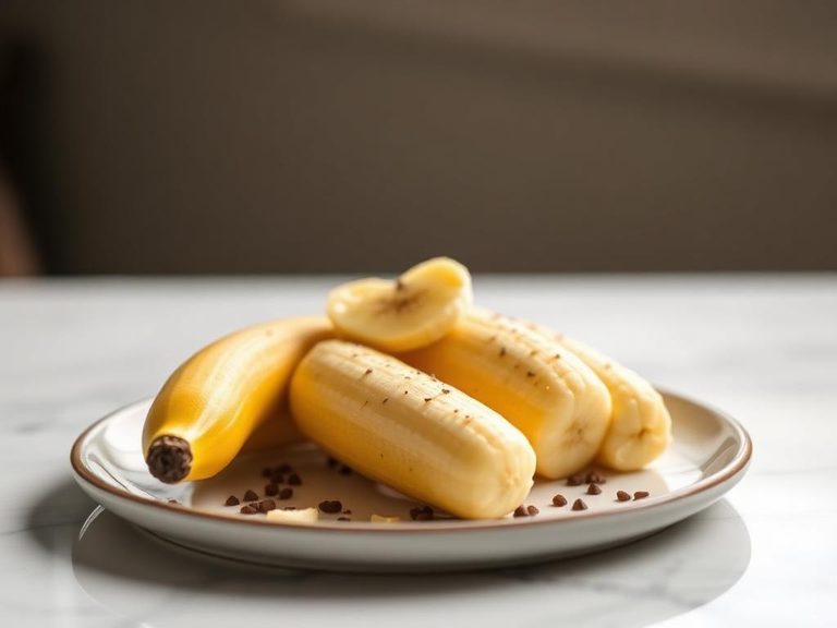 Post-workout recovery snack with banana