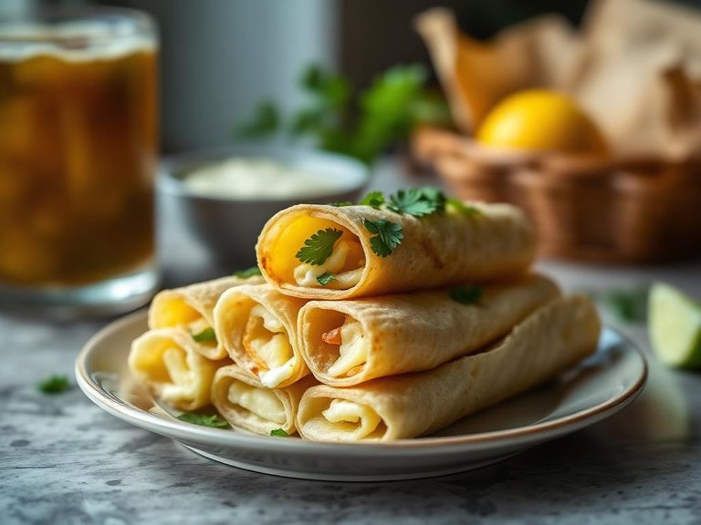 Potato and Egg Taquitos