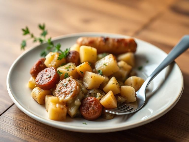 Potato and Sausage Casserole