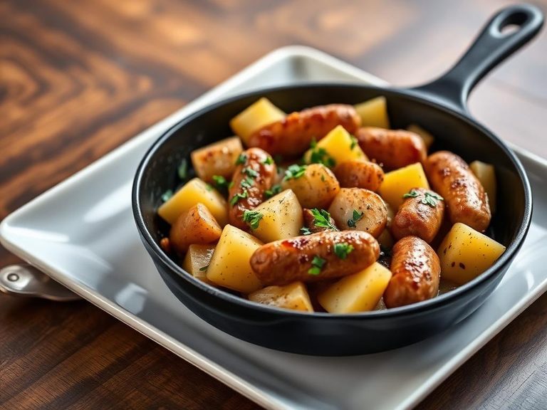 Potato and sausage skillet
