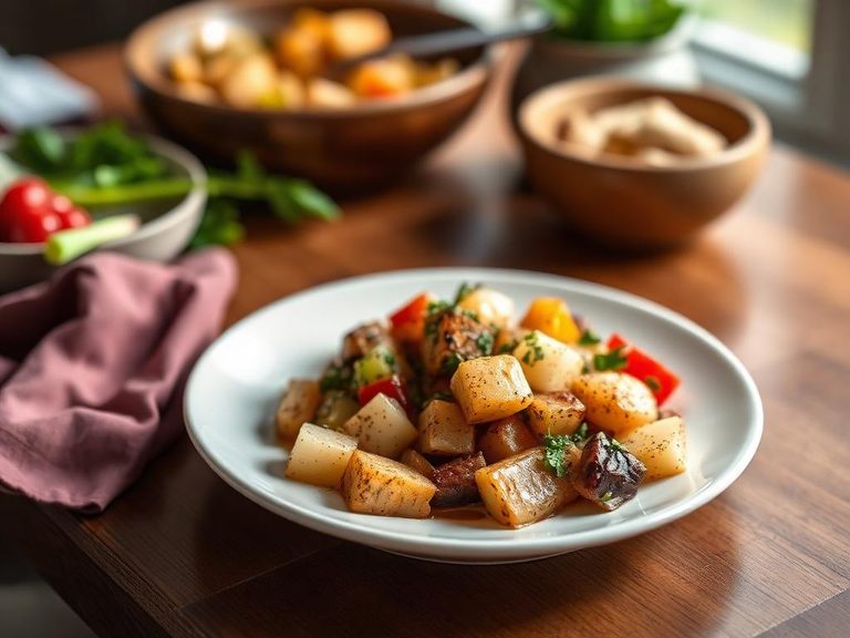 Potato and vegetable hash