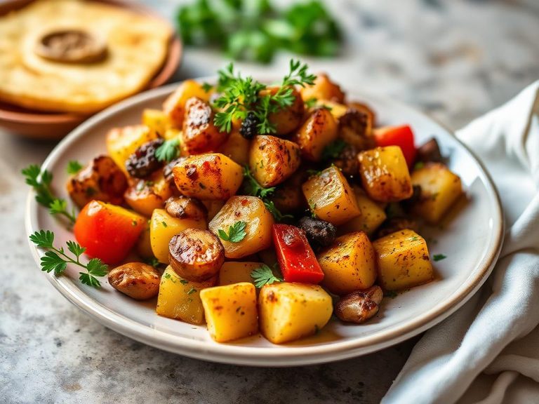 Potato and Vegetable Traybake