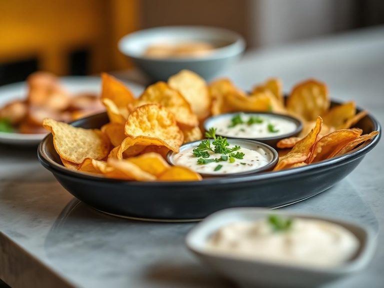 Potato chip and dip platter