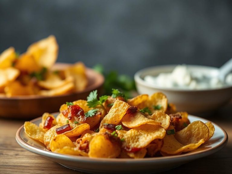 Potato chip casserole topping