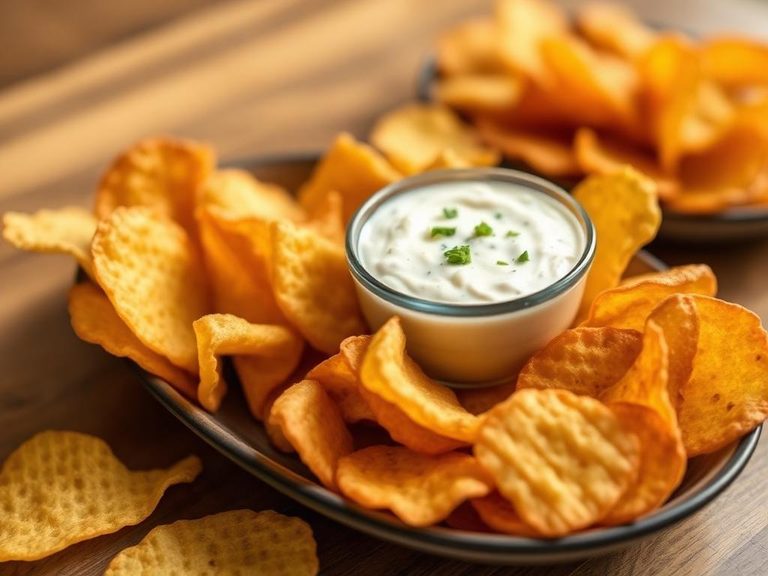 Potato chips and dip
