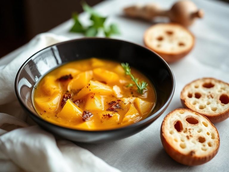 Potato peel soup