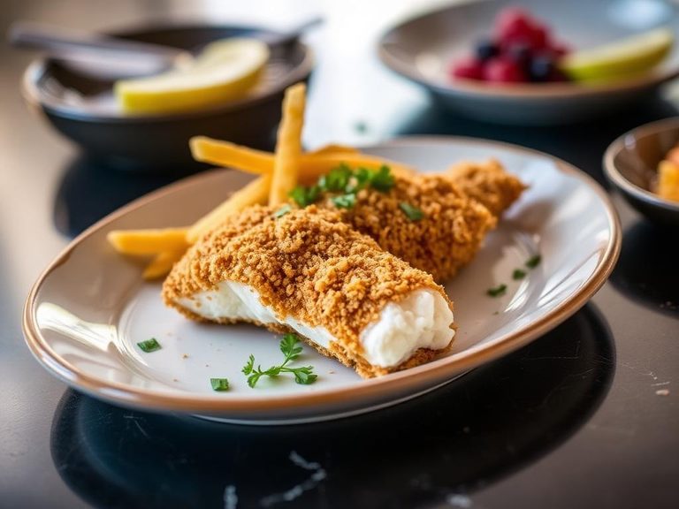 Potato Stick-Crusted Fish