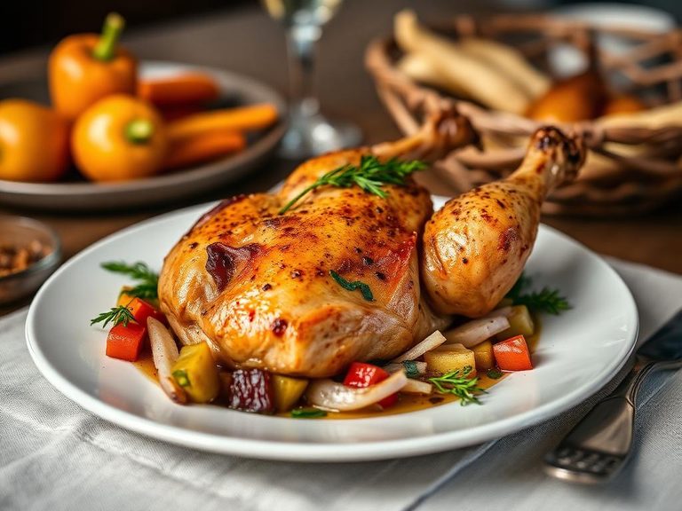 Poulet Rôti aux Légumes