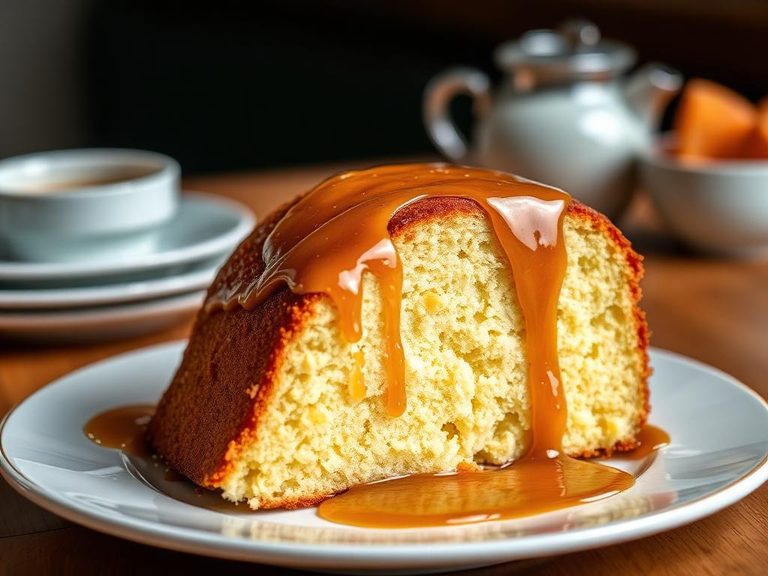Pound Cake with Caramel Glaze