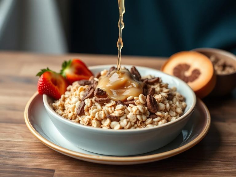 Pour-over cereal or oatmeal