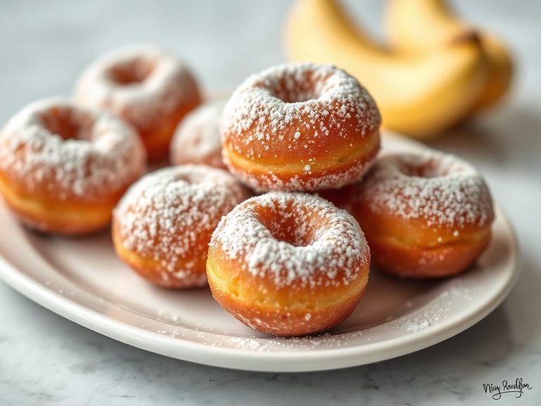 Powdered Sugar Doughnut Holes