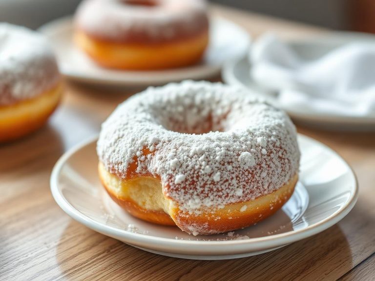 Powdered Sugar Doughnut