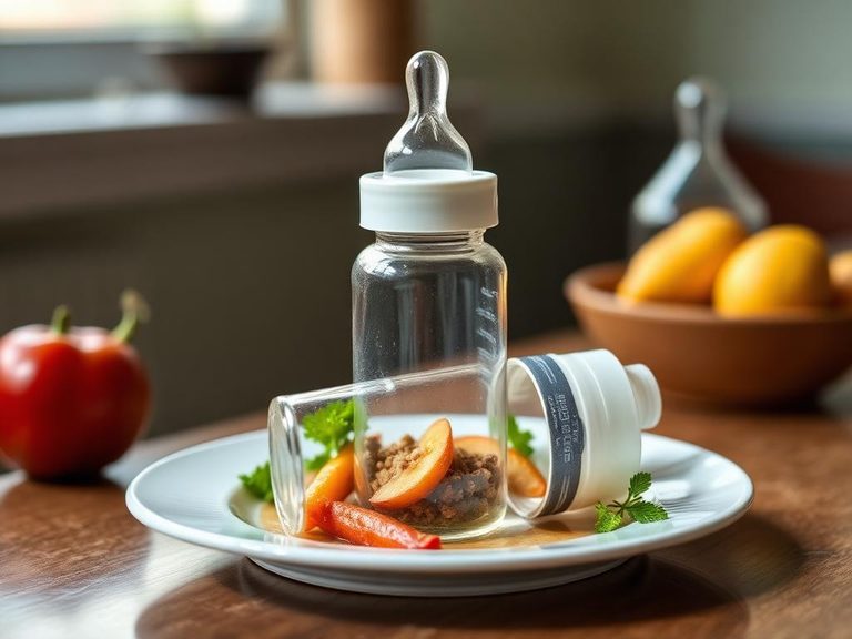 Prepared infant bottle