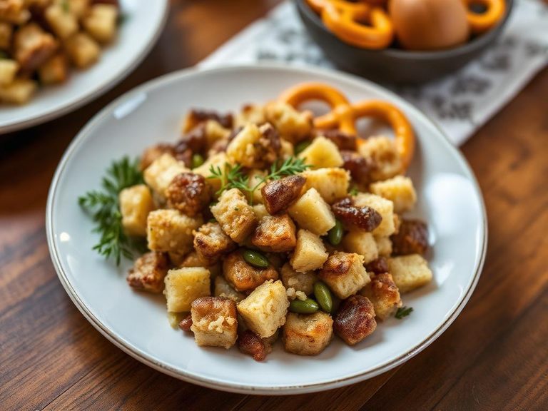Pretzel Bread Stuffing