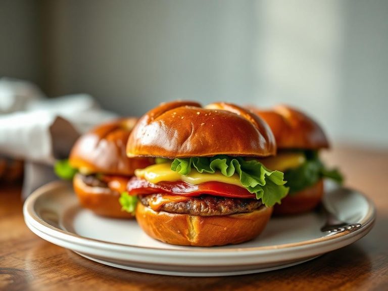 Pretzel Buns for Burgers