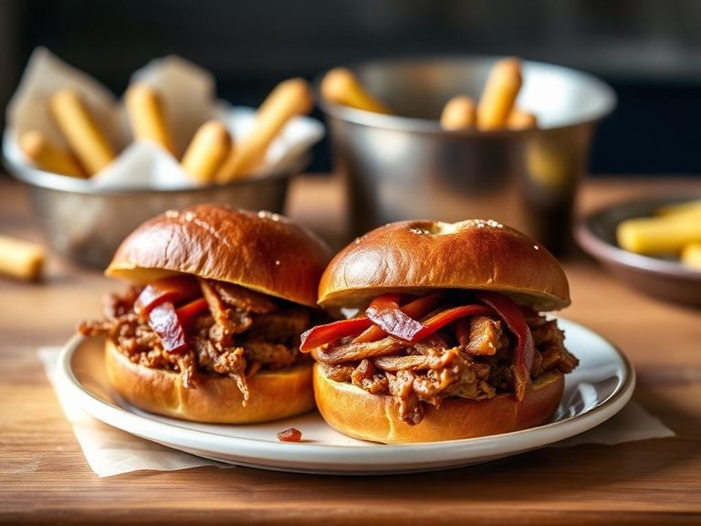 Pretzel buns for pulled pork sandwiches
