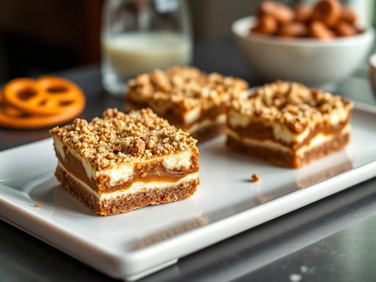 Pretzel-Crusted Dessert Bars