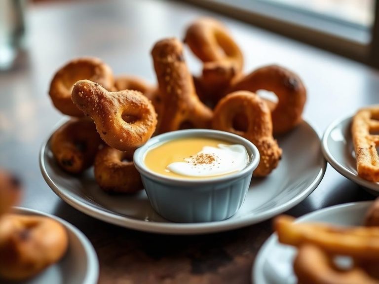 Pretzel Dippers with Cheese Sauce