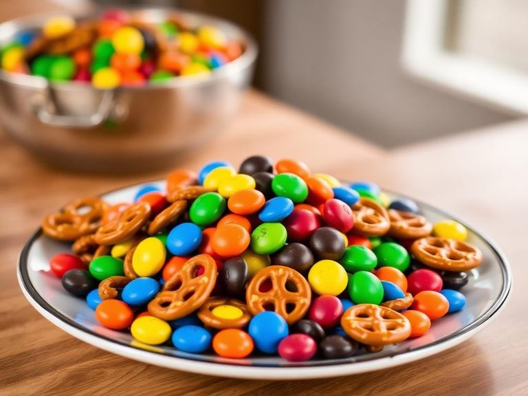 Pretzel M&M's (a candy mix)
