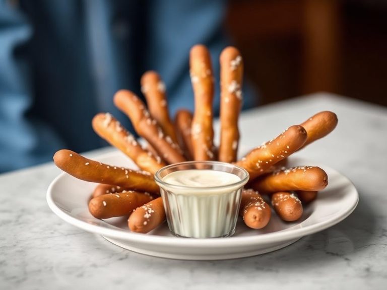 Pretzel Rods with Dip