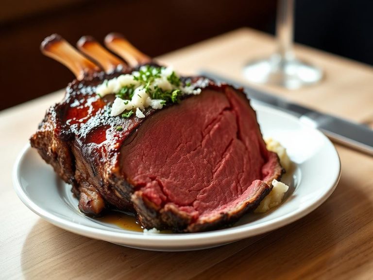 Prime rib with horseradish