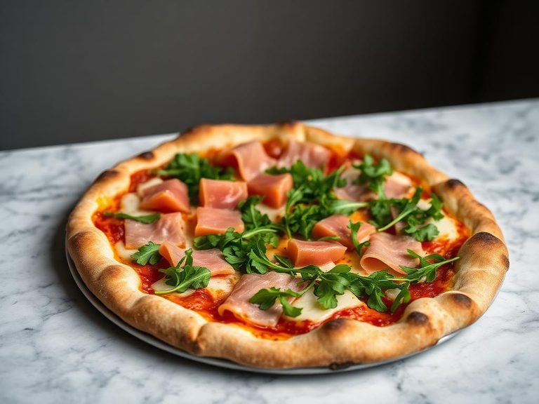 Prosciutto and Arugula Pizza