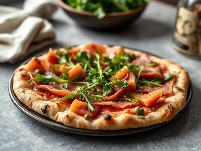 Prosciutto and Arugula Thin Crust