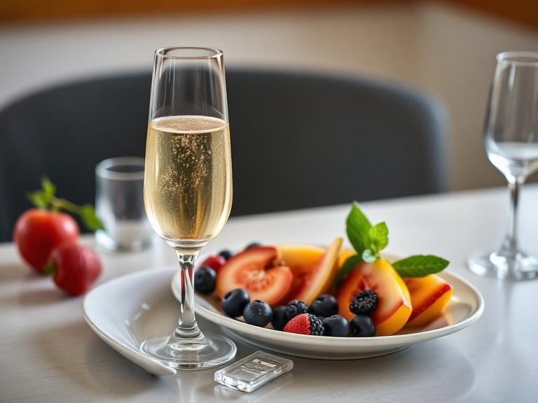 Prosecco with fruit