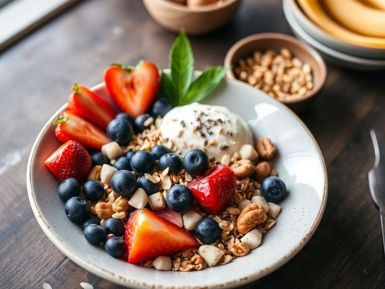 Protein Bowl (with fruit, nuts, and seeds)