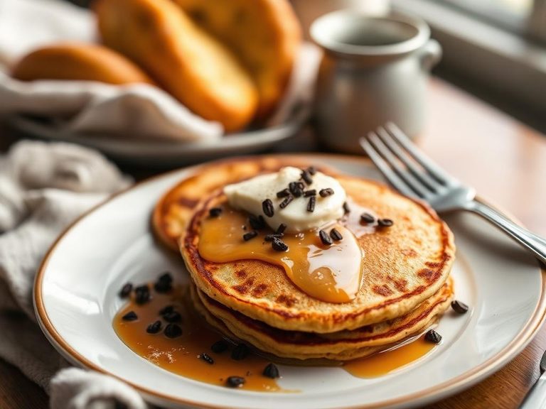 Protein-enriched bread and pancakes