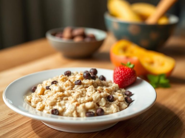 Protein-enriched oatmeal or porridge