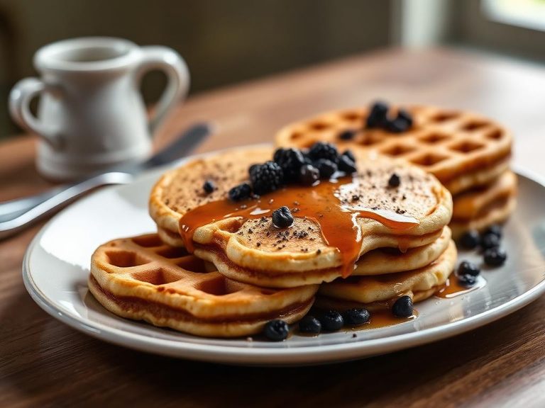 Protein-enriched pancakes and waffles