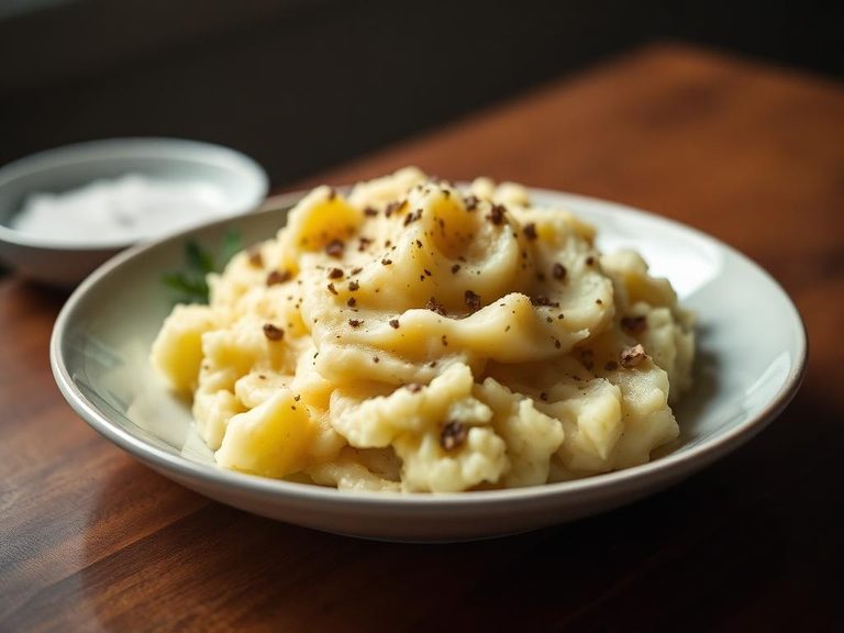 Protein-fortified mashed potatoes