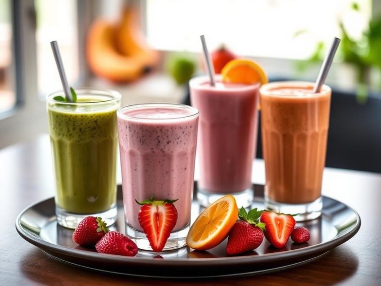 Protein-fortified smoothies and shakes