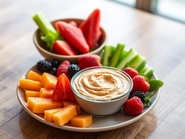 Protein-rich dip for fruit
