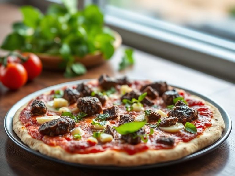 Protein topping for pizza
