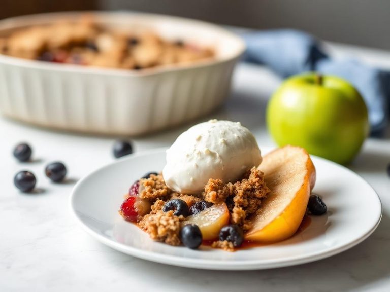 Prune and Apple Crumble