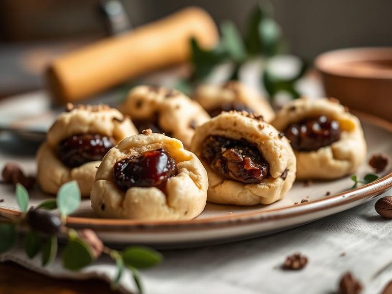 Prune and Walnut Stuffed Cookies