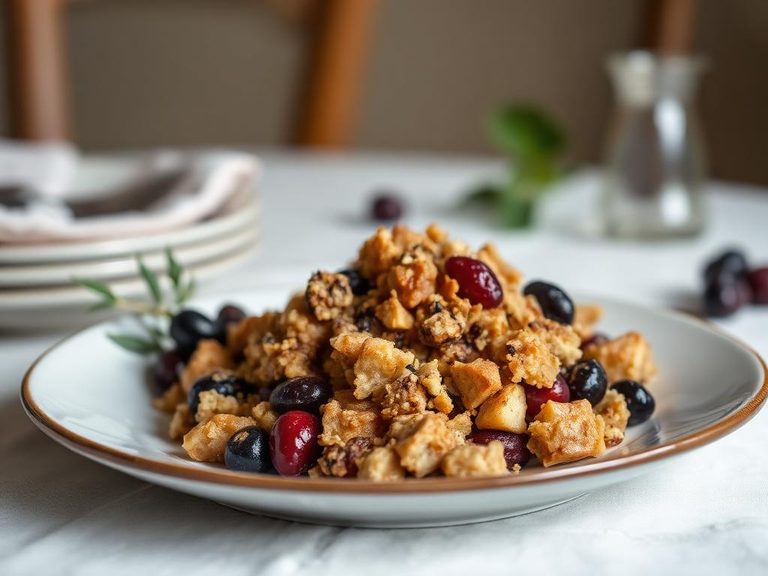 Prune and walnut stuffing