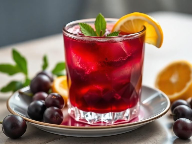 Prune Juice Cocktail (e.g., with vodka or gin)