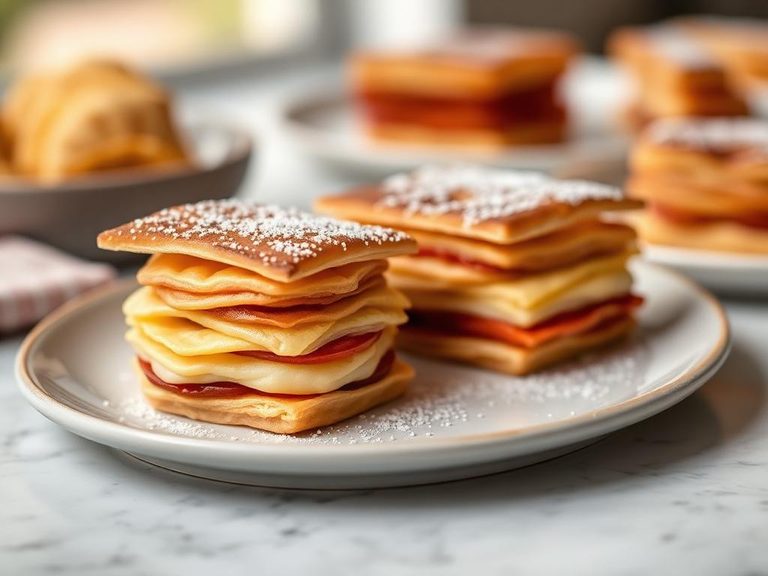 Puff pastry layers