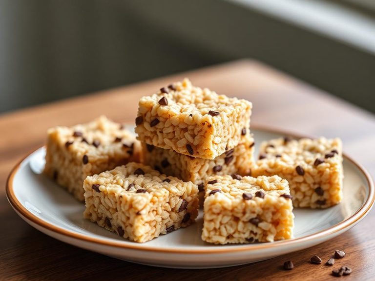 Puffed rice cereal bars