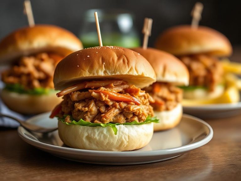Pulled Chicken Sliders