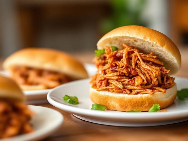 Pulled jackfruit sandwiches