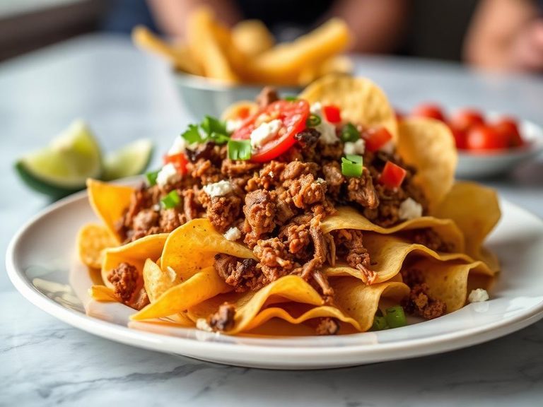 Pulled pork nachos