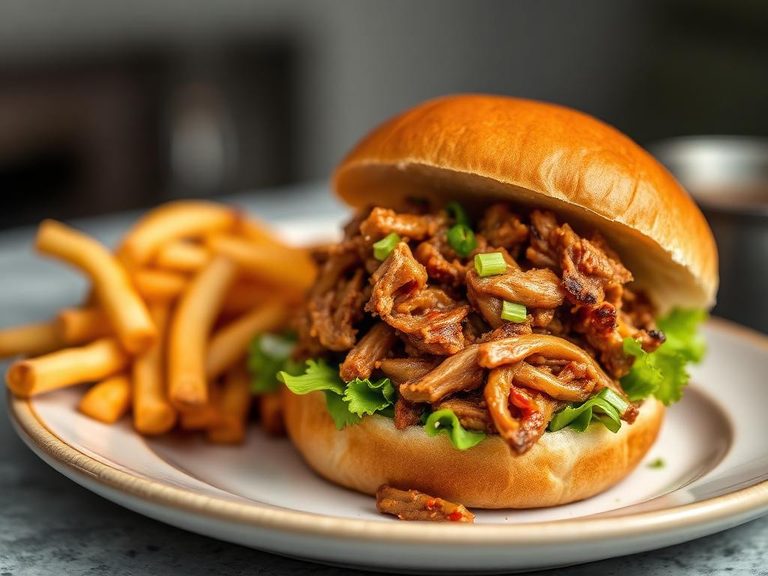 Pulled pork sandwich topping