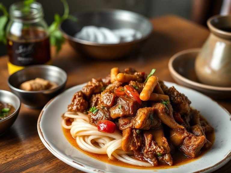 Pulled pork simmered in pepper soda
